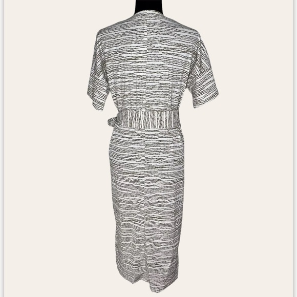 EUC Prologue Cream Women Wrap Polka Dot Dress size M - Picture 2 of 5